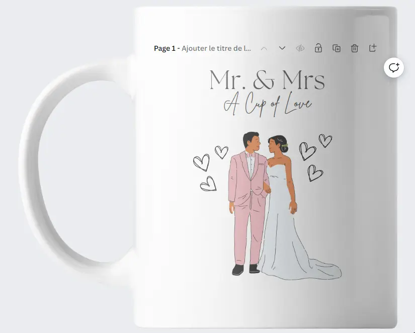   Tasses personnalisées avec photo Mariage